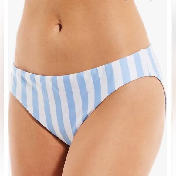 Offshore Striped Bikini Bottom in Blue and White - Picture 1 of 2